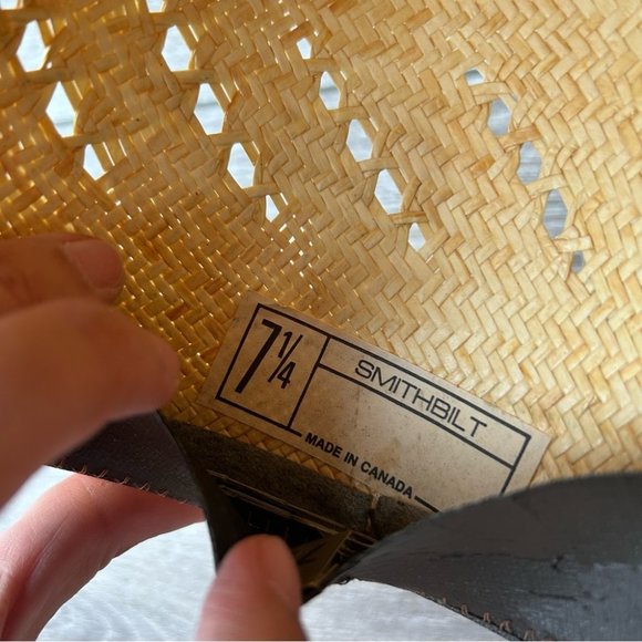SMITHBILT Straw Woven Cowboy Hat Made in Canada - Picture 9 of 13